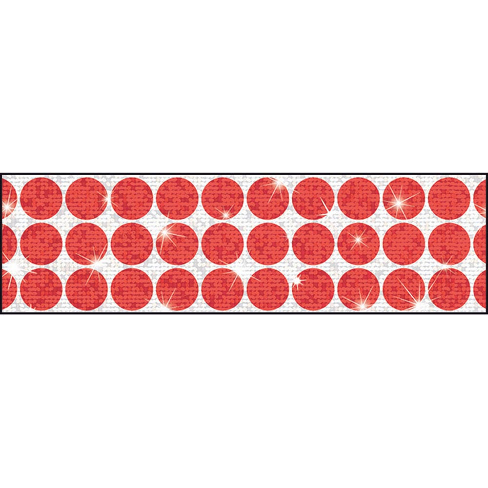 T-85409 - Big Dots Red Sparkle Plus Bolder Borders in Border/trimmer