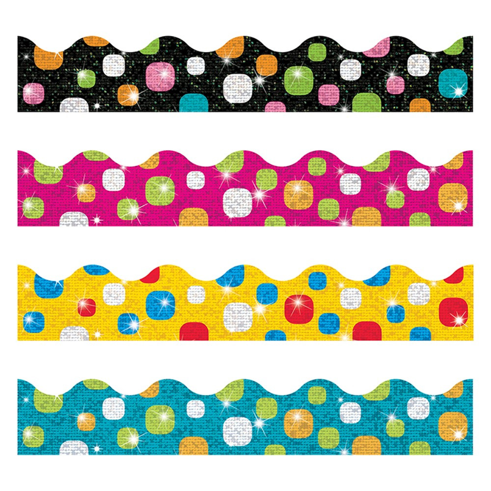 T-92931 - Super Dots Sparkle Plus Border Variety Pack in Border/trimmer