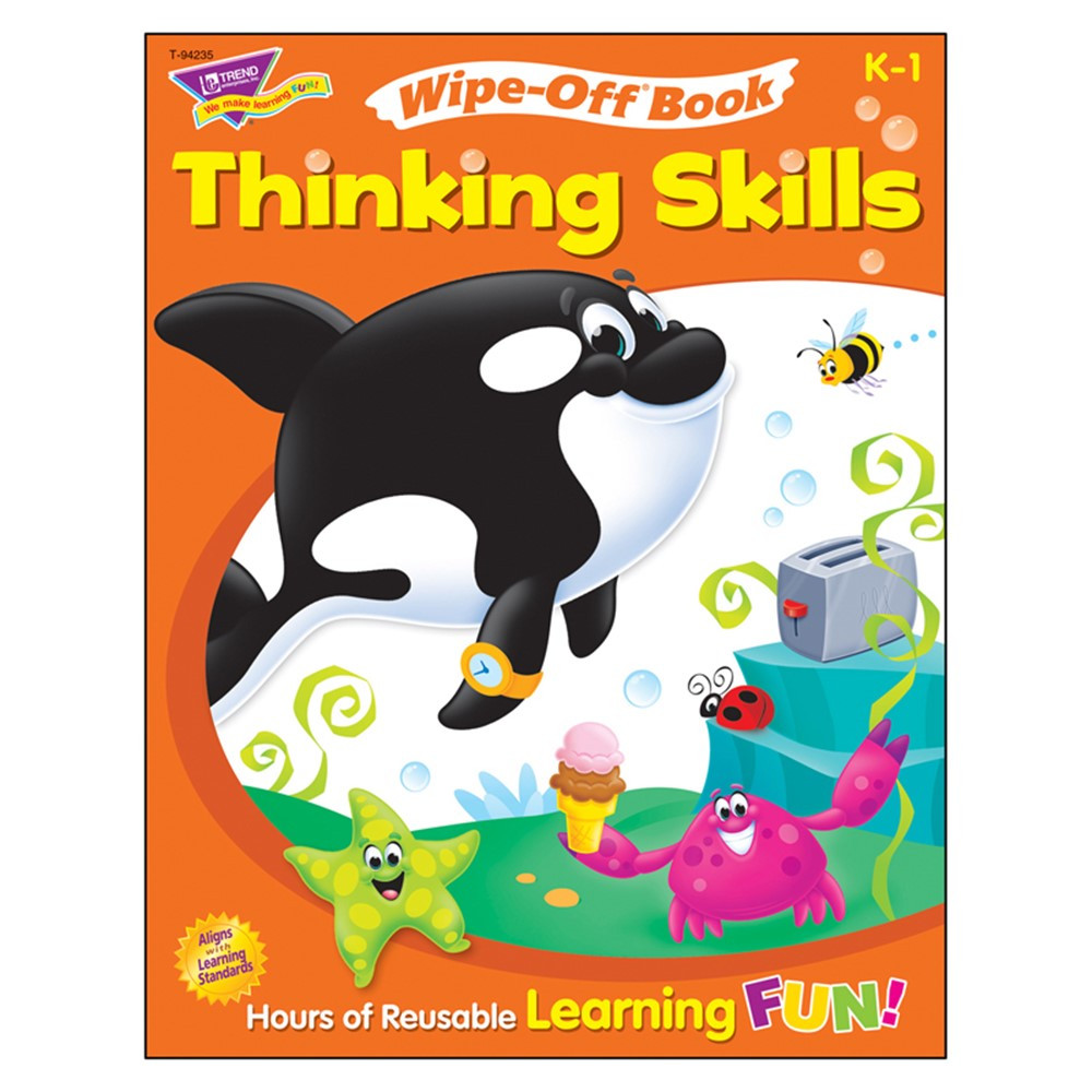 T-94235 - Wipe Off Book Thinking Skills in Activity Books