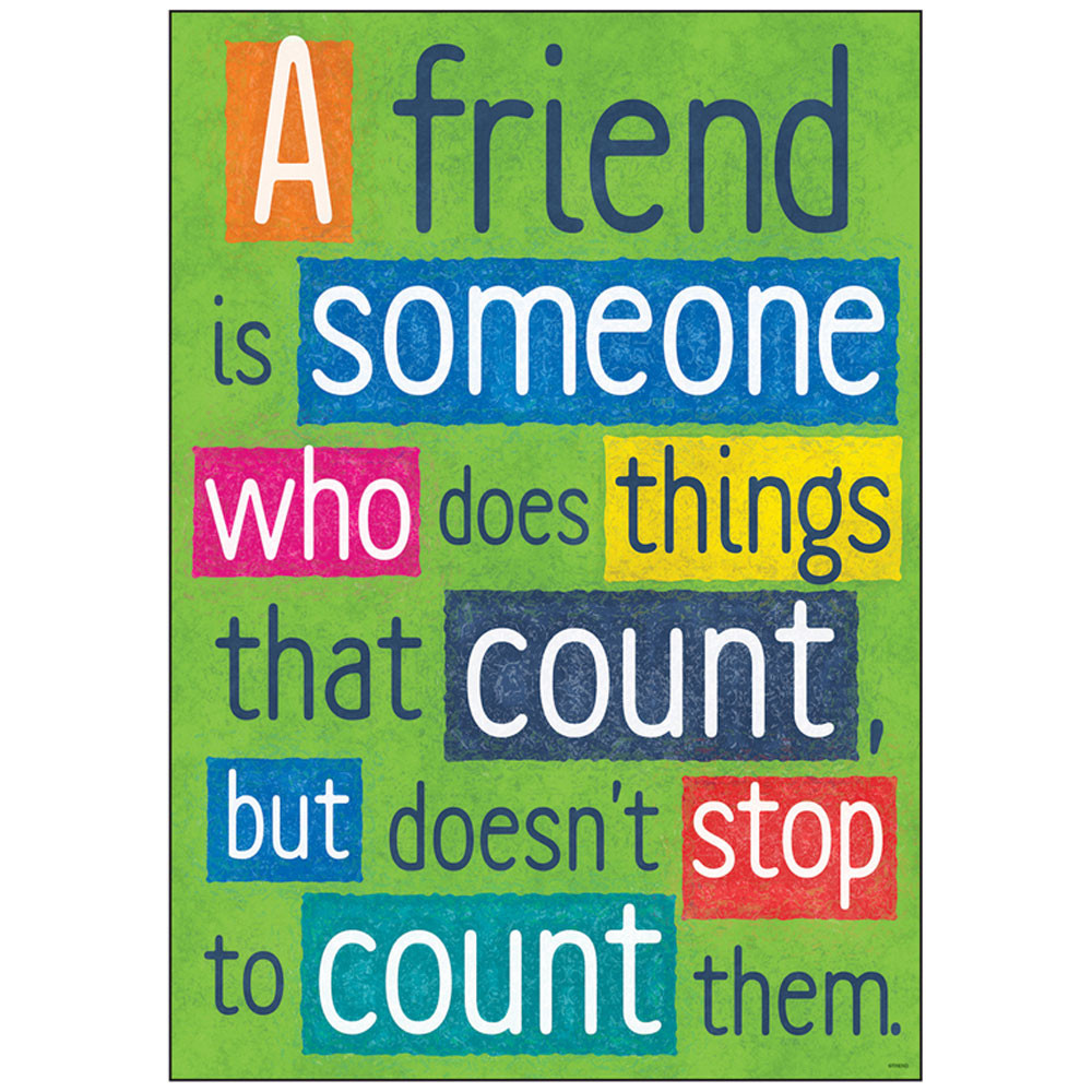 T-A67013 - A Friend Is Someone Who Poster in Motivational
