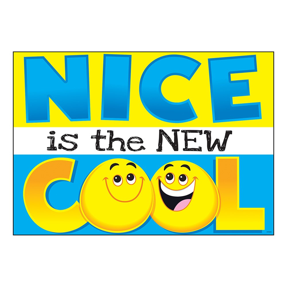 T-A67092 - Nice Is The New Cool Argus Poster in Motivational