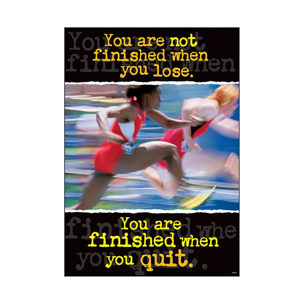 T-A67138 - Poster You Are Not Finished When in Motivational