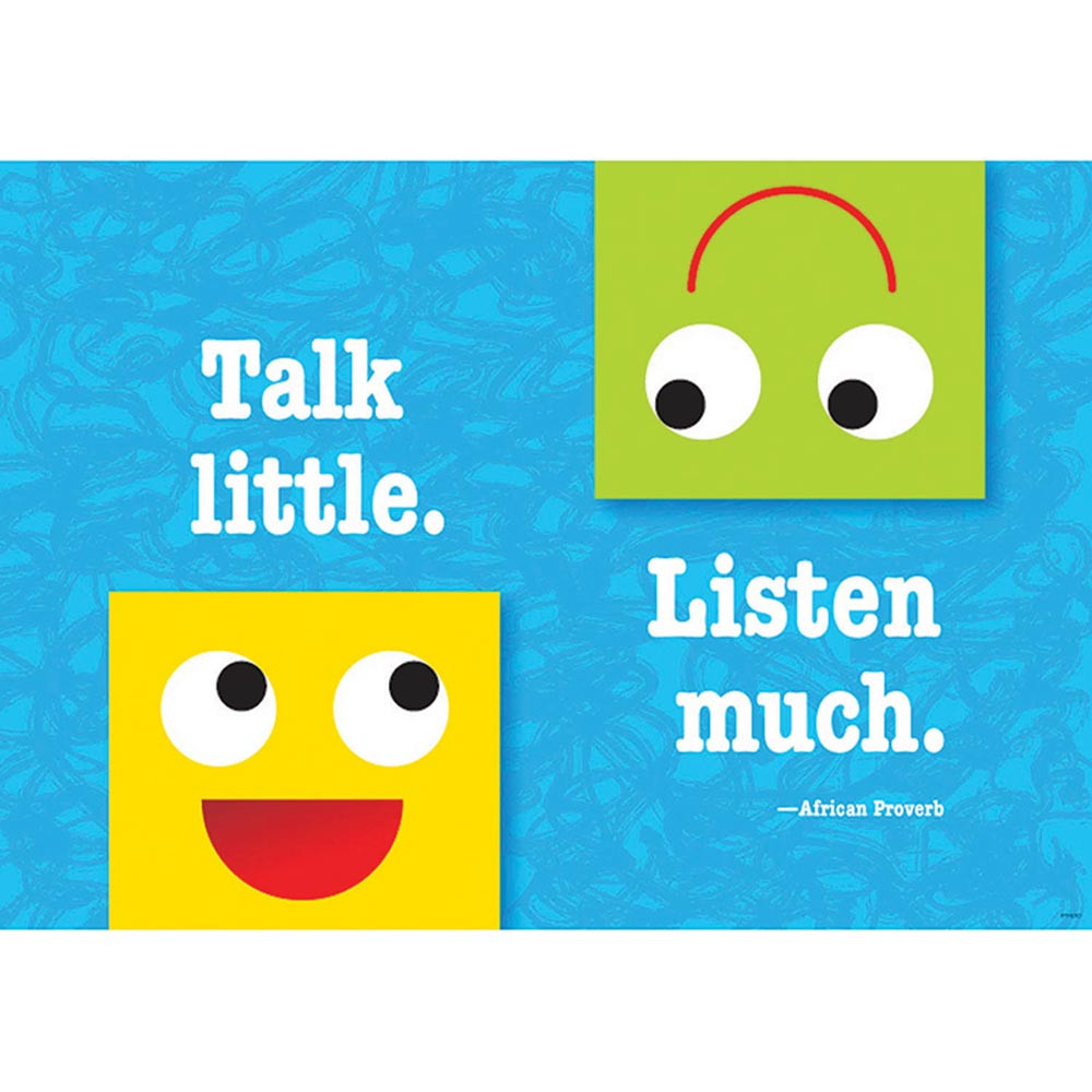 T-A67384 - Talk Little Listen Much Poster in Motivational
