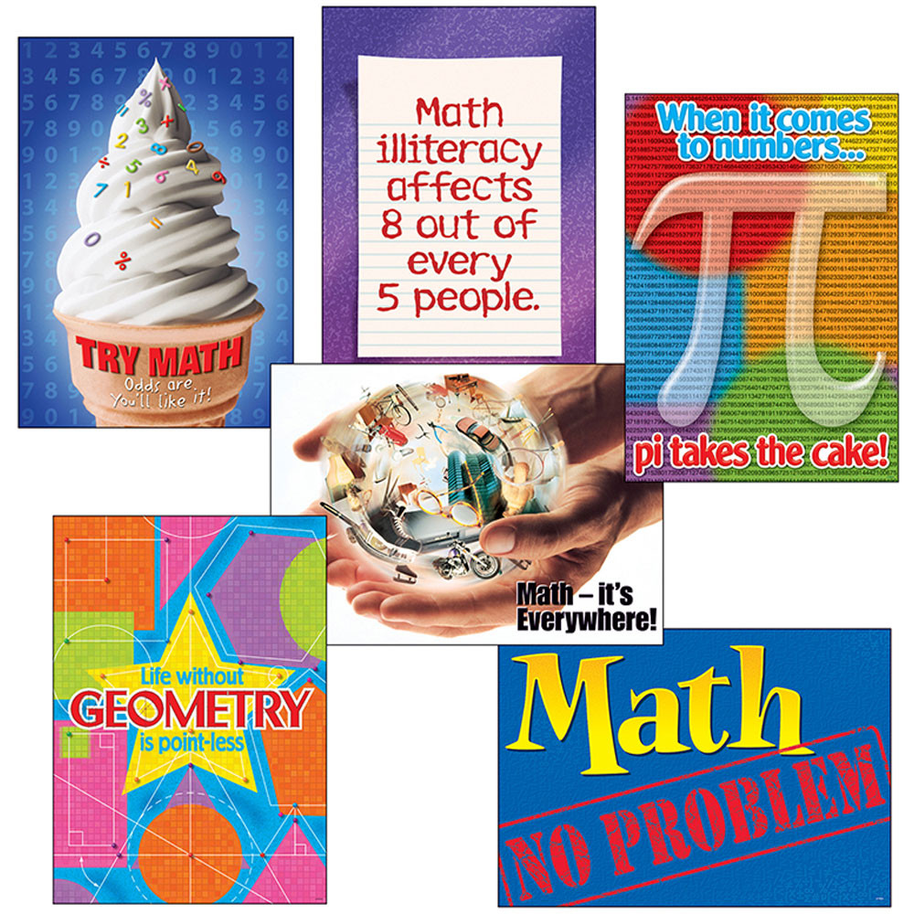 T-A67916 - Math Matters Combo Sets Argus Posters in Math