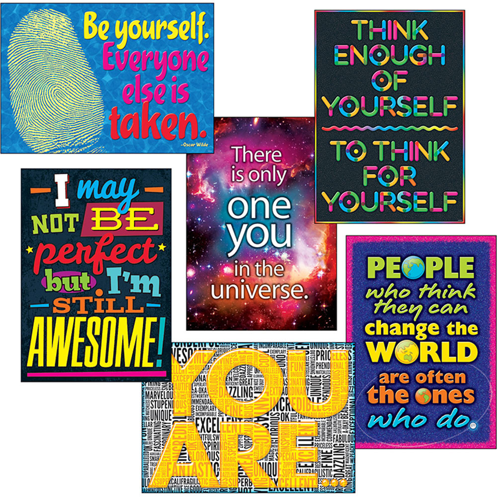 T-A67928 - Self Esteem Argus Poster Combo Pack in Motivational