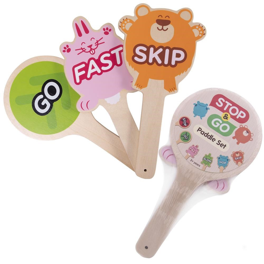 Stop and Go Paddles Set