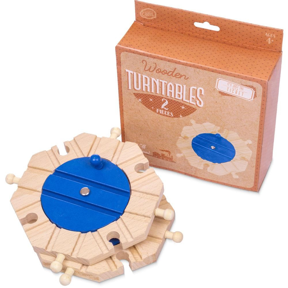 Train Track Turntables, 2-pack