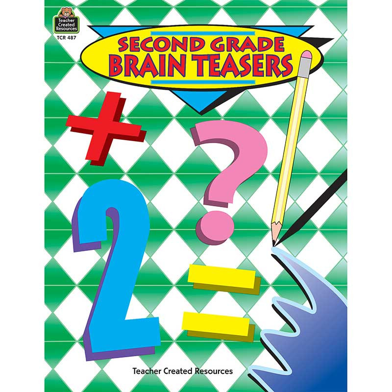 TCR0487 - Second Grade Brain Teasers in Activity Books