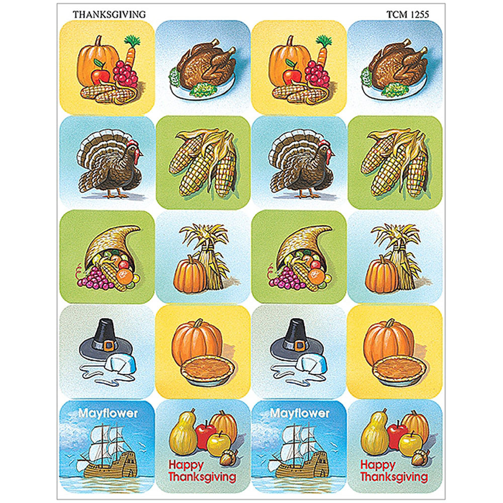 TCR1255 - Thanksgiving Stickers in Holiday/seasonal