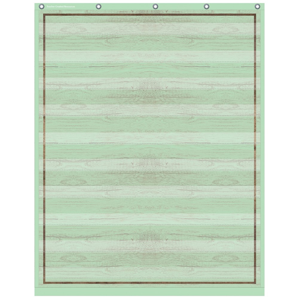 Mint Painted Wood 10 Pocket Chart, 34 x 44" - TCR20329 | Teacher Created Resources | Pocket Charts"