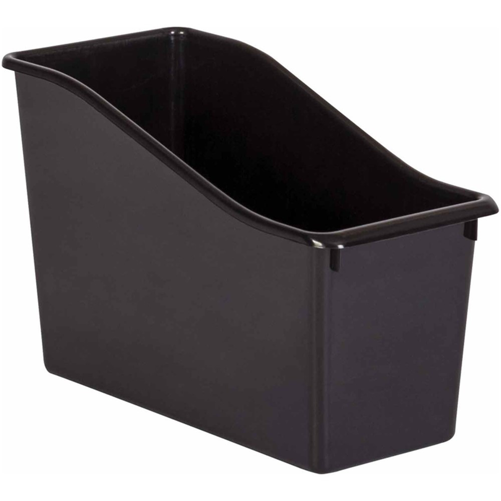 Black Plastic Book Bin - TCR20386 | Teacher Created Resources | Storage Containers