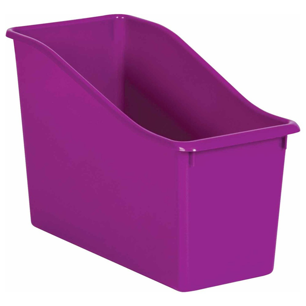 Purple Plastic Book Bin - TCR20389 | Teacher Created Resources | Storage Containers