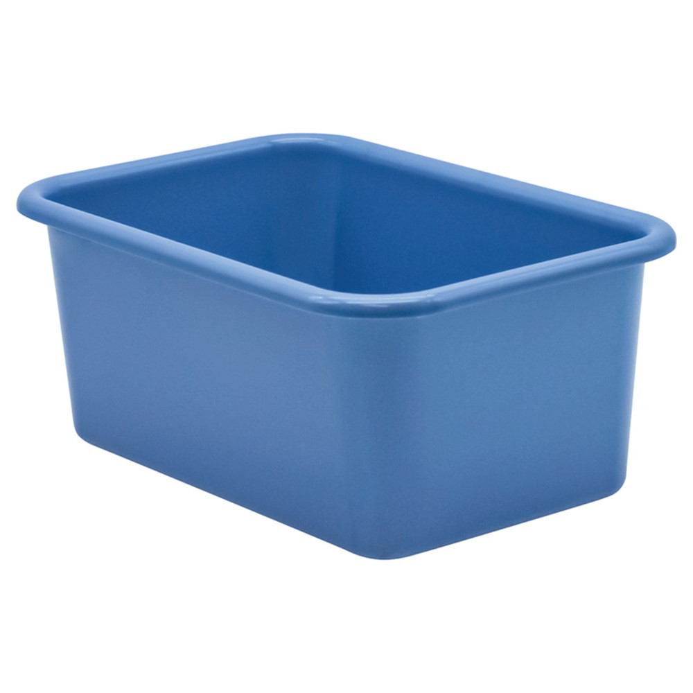 Slate Blue Small Plastic Storage Bin - TCR20397 | Teacher Created Resources | Storage Containers