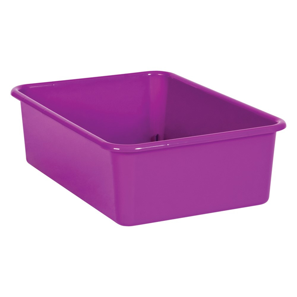 Purple Large Plastic Storage Bin - TCR20405 | Teacher Created Resources | Storage Containers