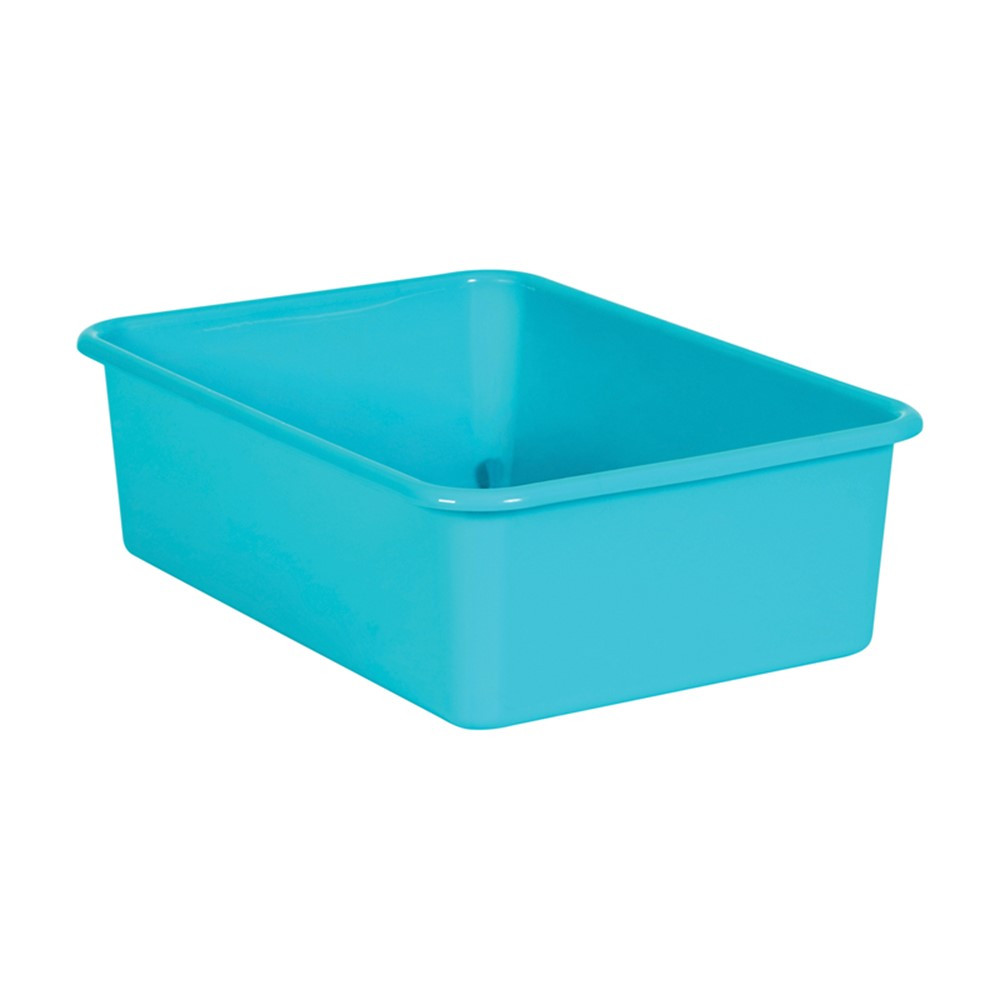 Teal Large Plastic Storage Bin - TCR20407 | Teacher Created Resources | Storage Containers
