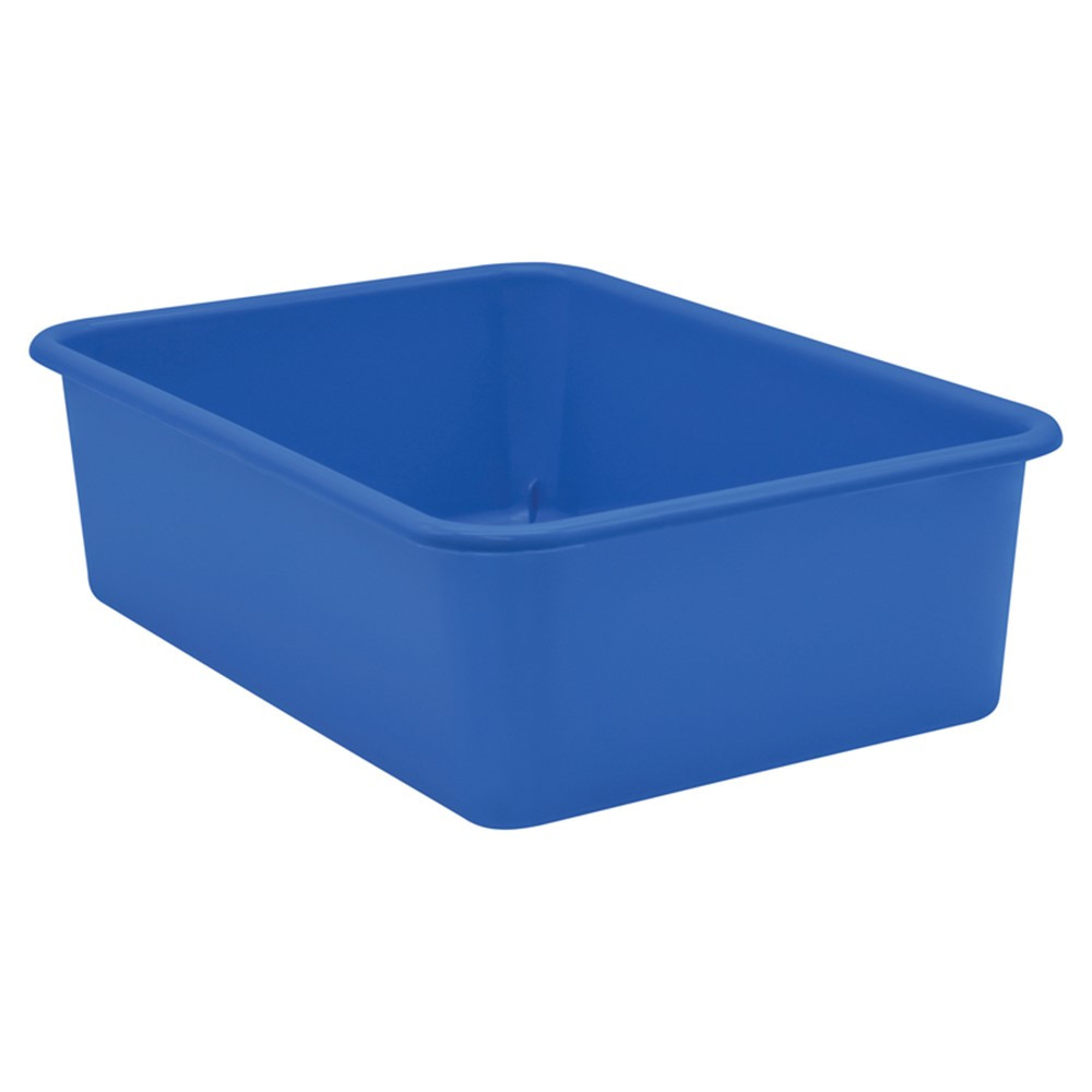 Blue Large Plastic Storage Bin - TCR20411 | Teacher Created Resources | Storage Containers