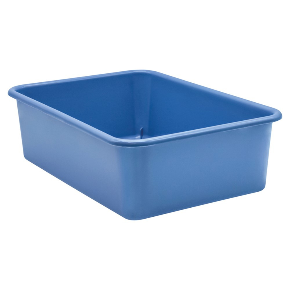 Slate Blue Large Plastic Storage Bin - TCR20415 | Teacher Created Resources | Storage Containers