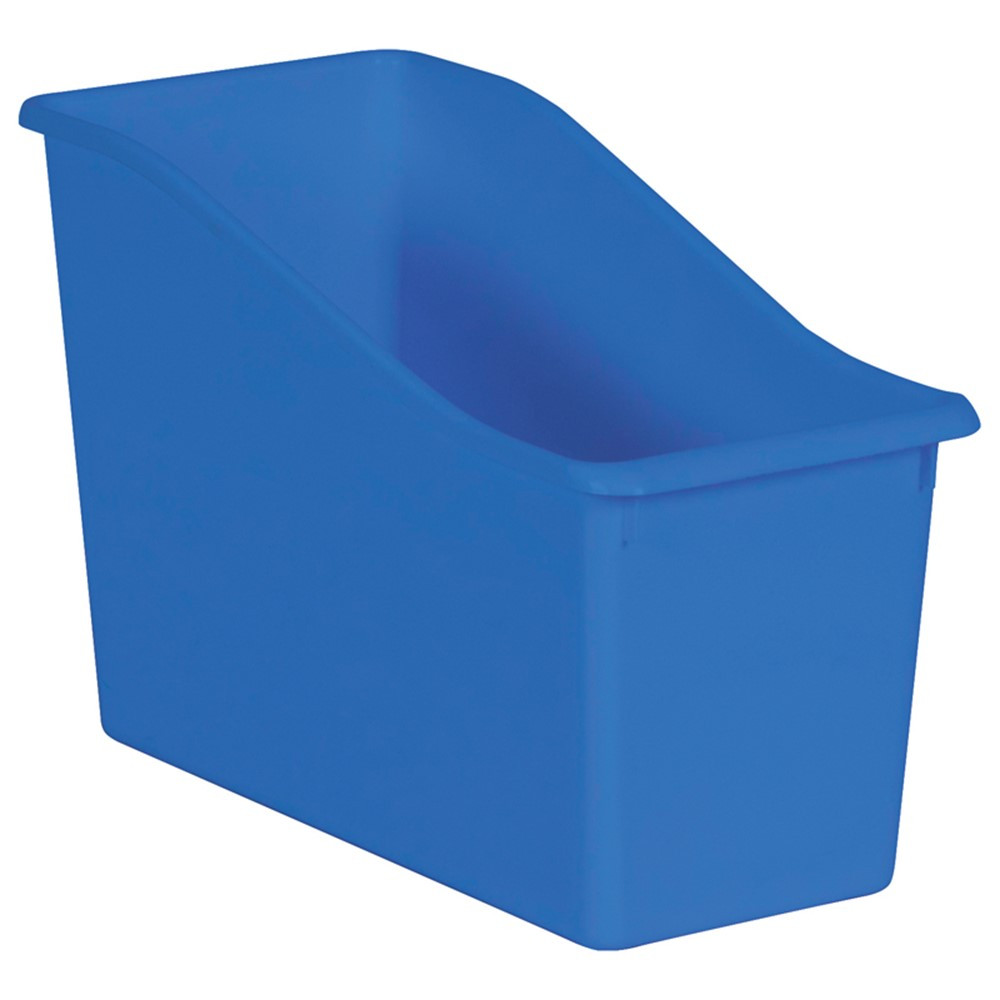 Blue Plastic Book Bin - TCR20422 | Teacher Created Resources | Storage Containers