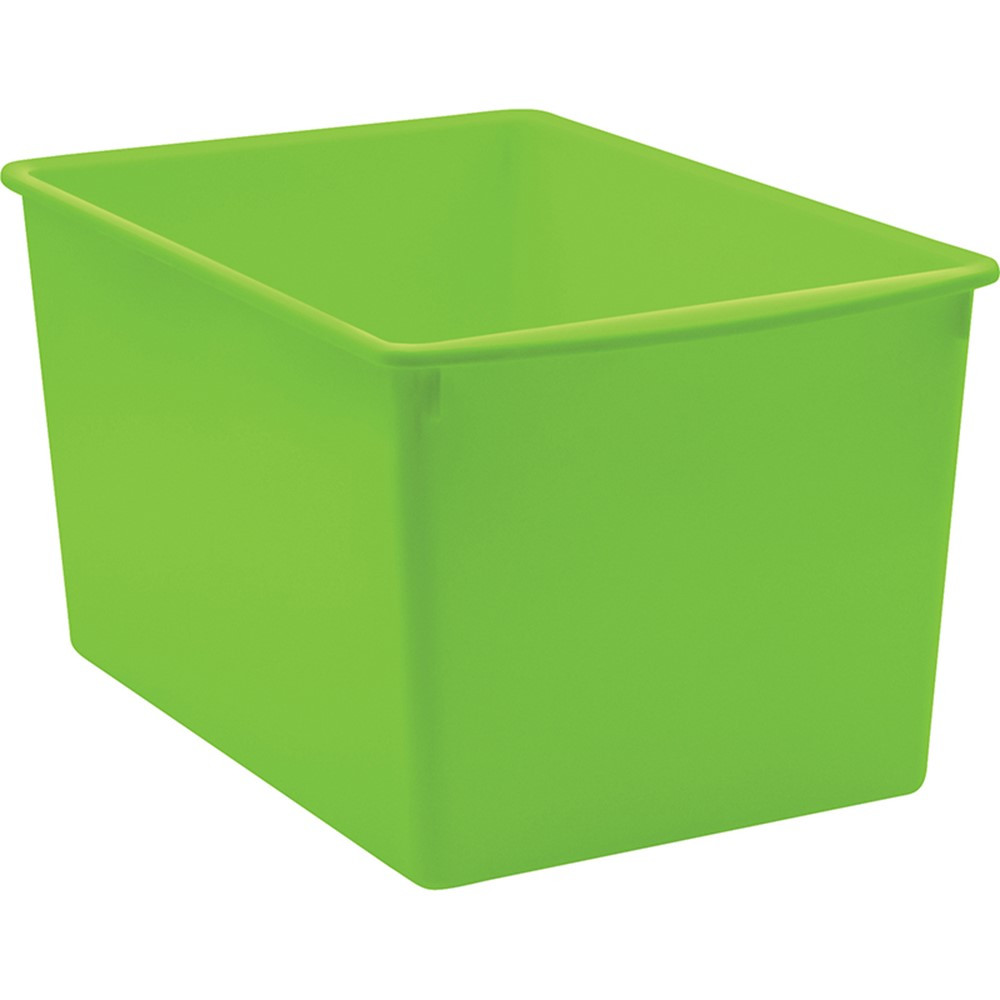 Lime Plastic Multi-Purpose Bin - TCR20429 | Teacher Created Resources | Storage Containers