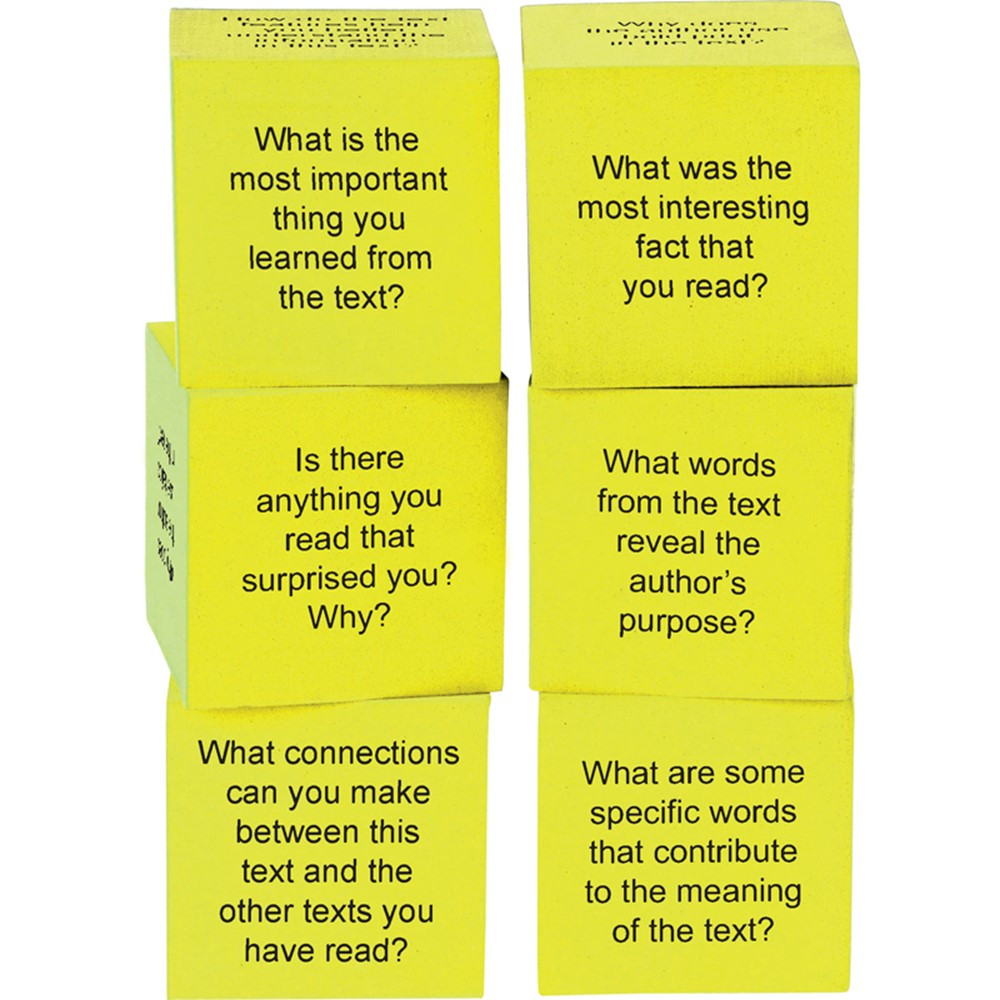 TCR20703 - Foam Nonfiction Comprehension Cubes in Comprehension