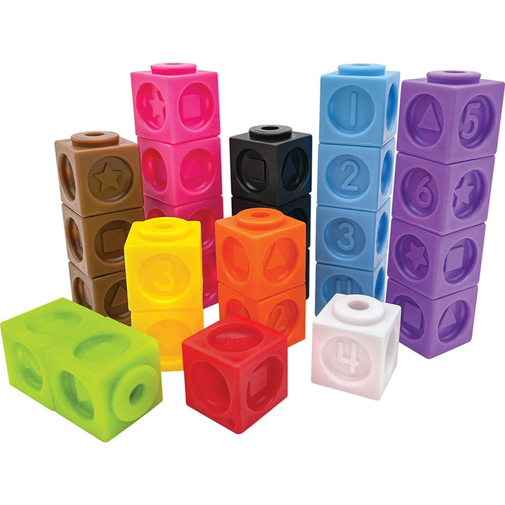 Numbers and Shapes Connecting Cubes, Set of 100 - TCR20708 | Teacher Created Resources | Manipulative Kits
