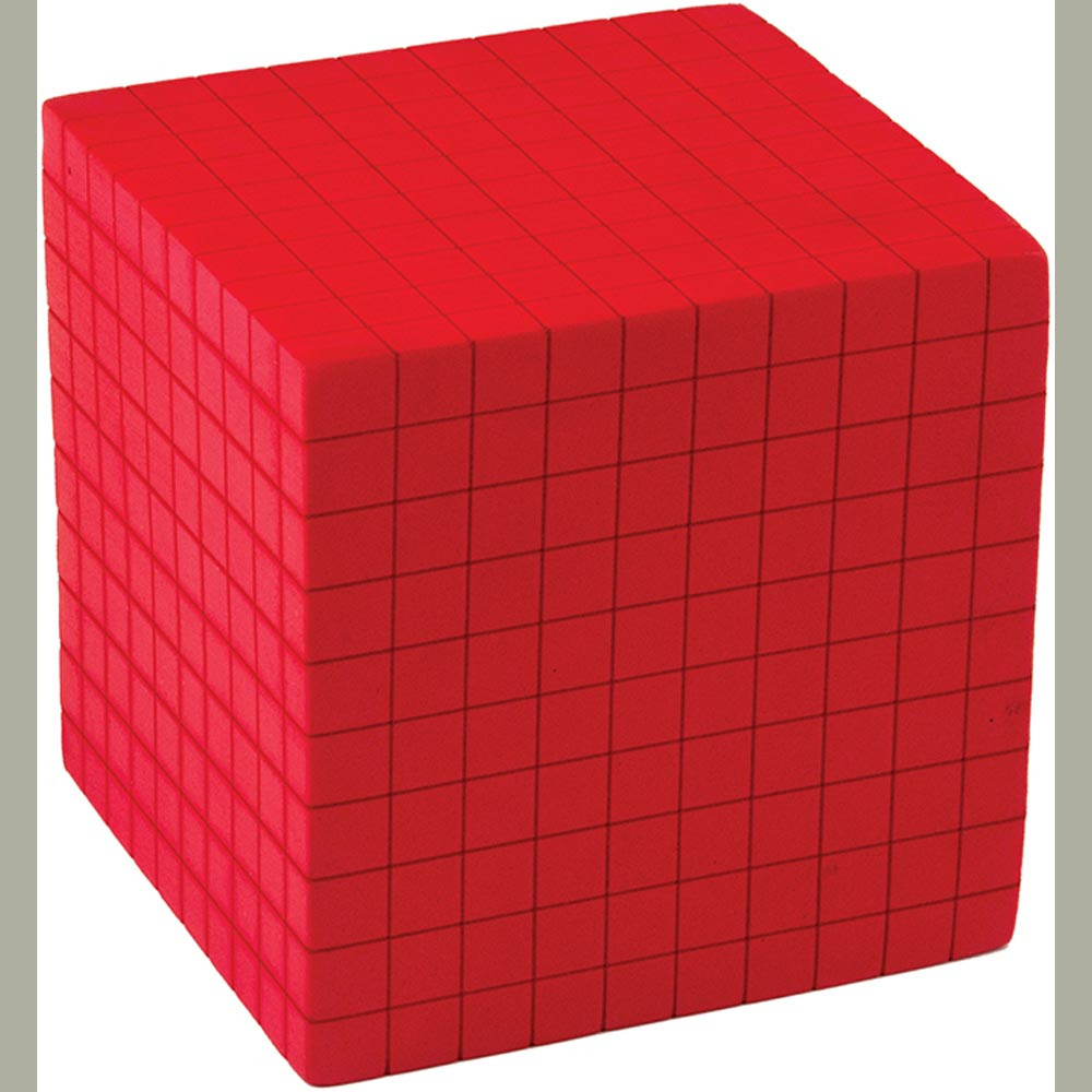 TCR20714 - Foam Base Ten Thousands Cube in Base Ten