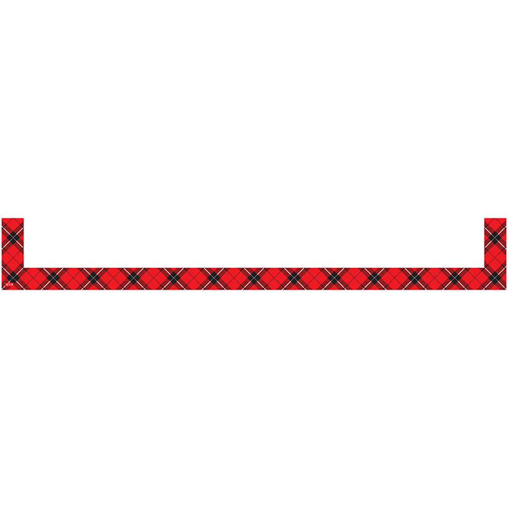 TCR20726 - Red Plaid Magnetic Pockets Large in Whiteboard Accessories