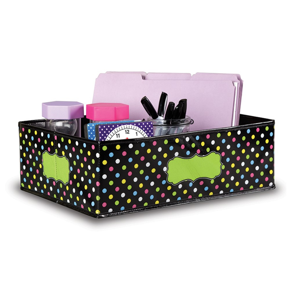TCR20765 - Chalkboard Brights Storage Bins Med 16X11x5 in Storage Containers