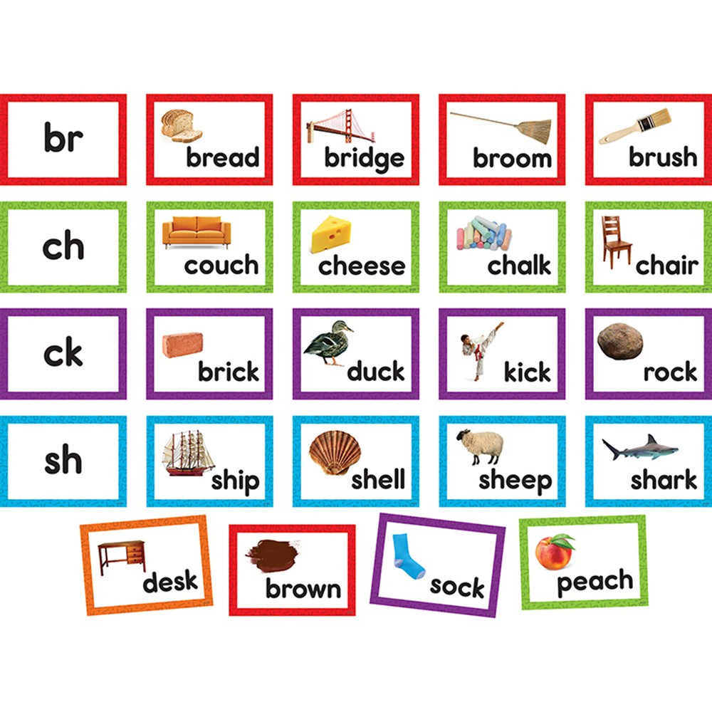 Consonant Blends & Digraphs Pocket Chart Cards - TCR20854 | Teacher Created Resources | Pocket Charts