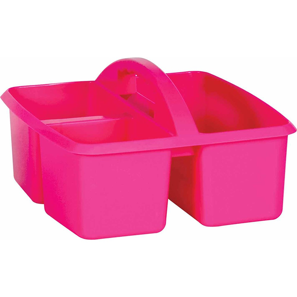Pink Plastic Storage Caddy - TCR20908 | Teacher Created Resources | Storage Containers
