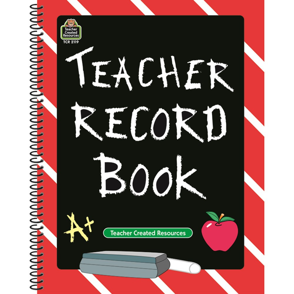 TCR2119 - Teacher Record Book Chalkboard in Plan & Record Books