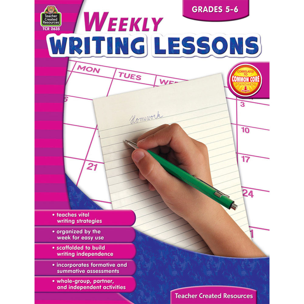 TCR2635 - Weekly Writing Lessons Gr 5-6 in Writing Skills