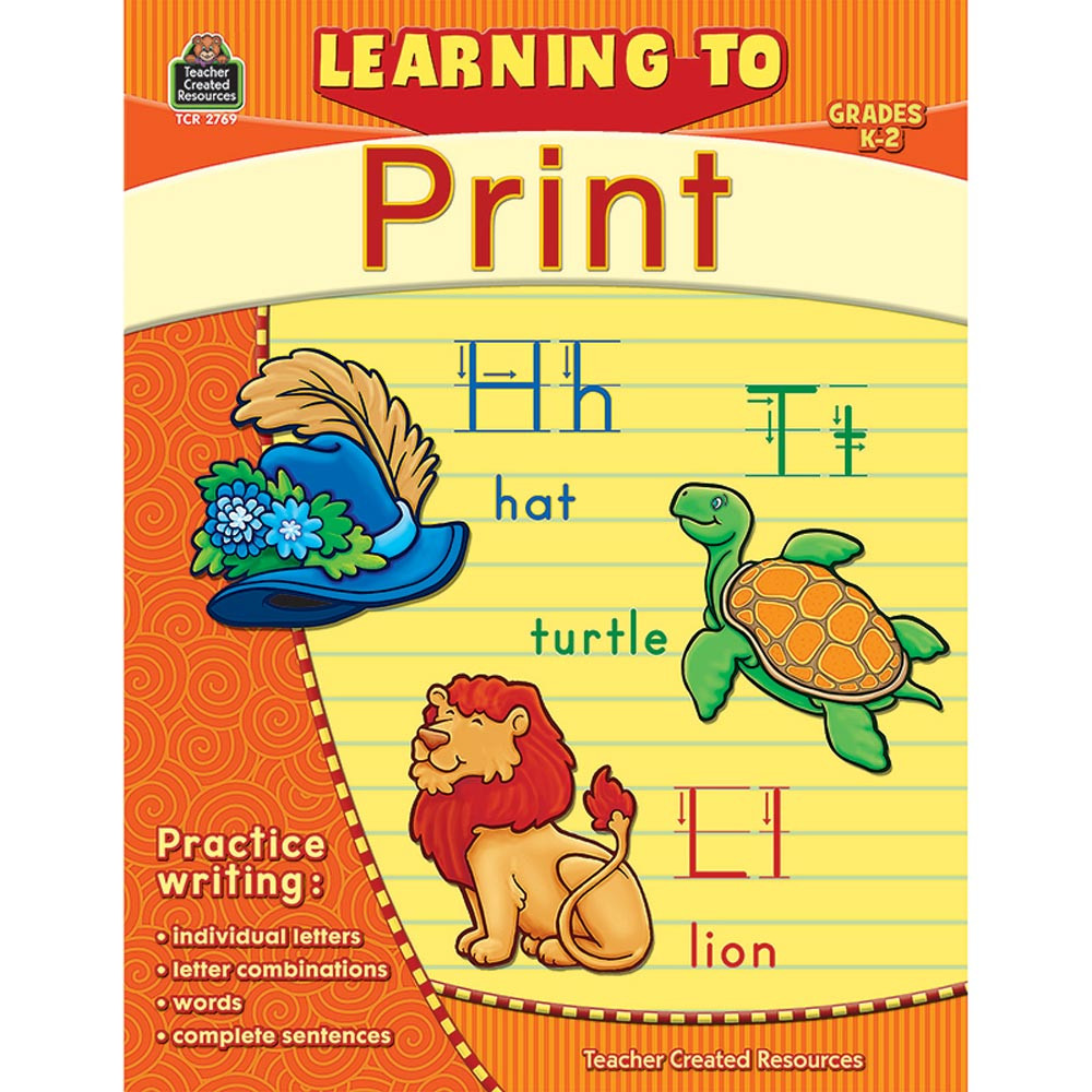 TCR2769 - Learning To Print Gr K-2 in Handwriting Skills