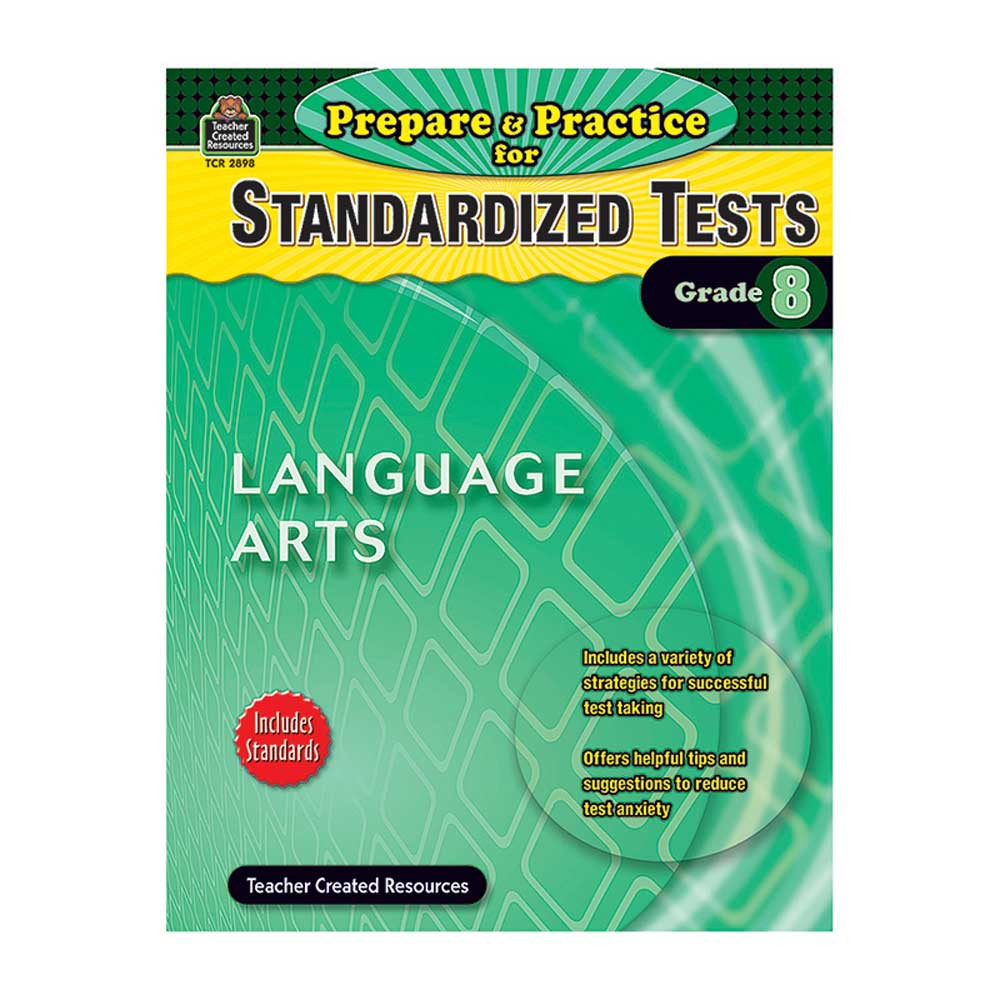 TCR2898 - Prepare & Practice For Standardized Tests Language Arts Gr 8 in Language Arts