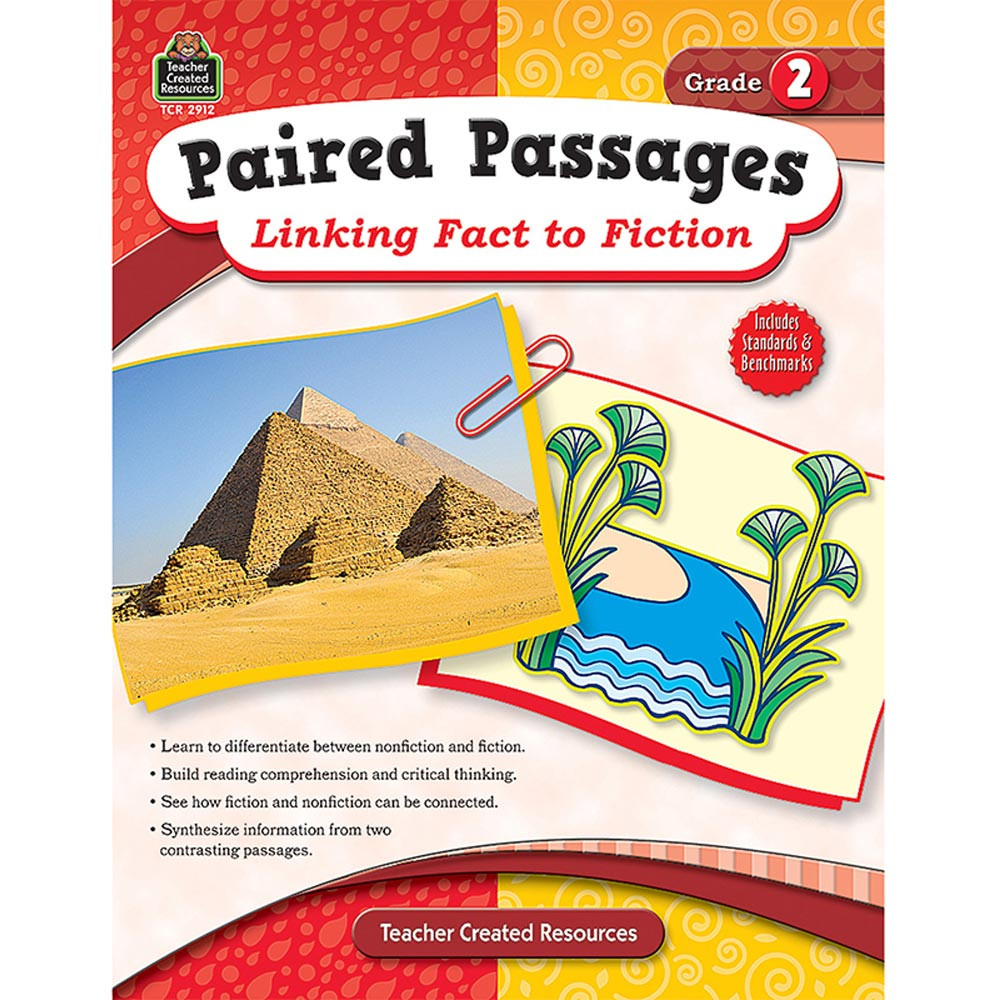 TCR2912 - Paired Passages Linking Fact To Fiction Gr 2 in Comprehension