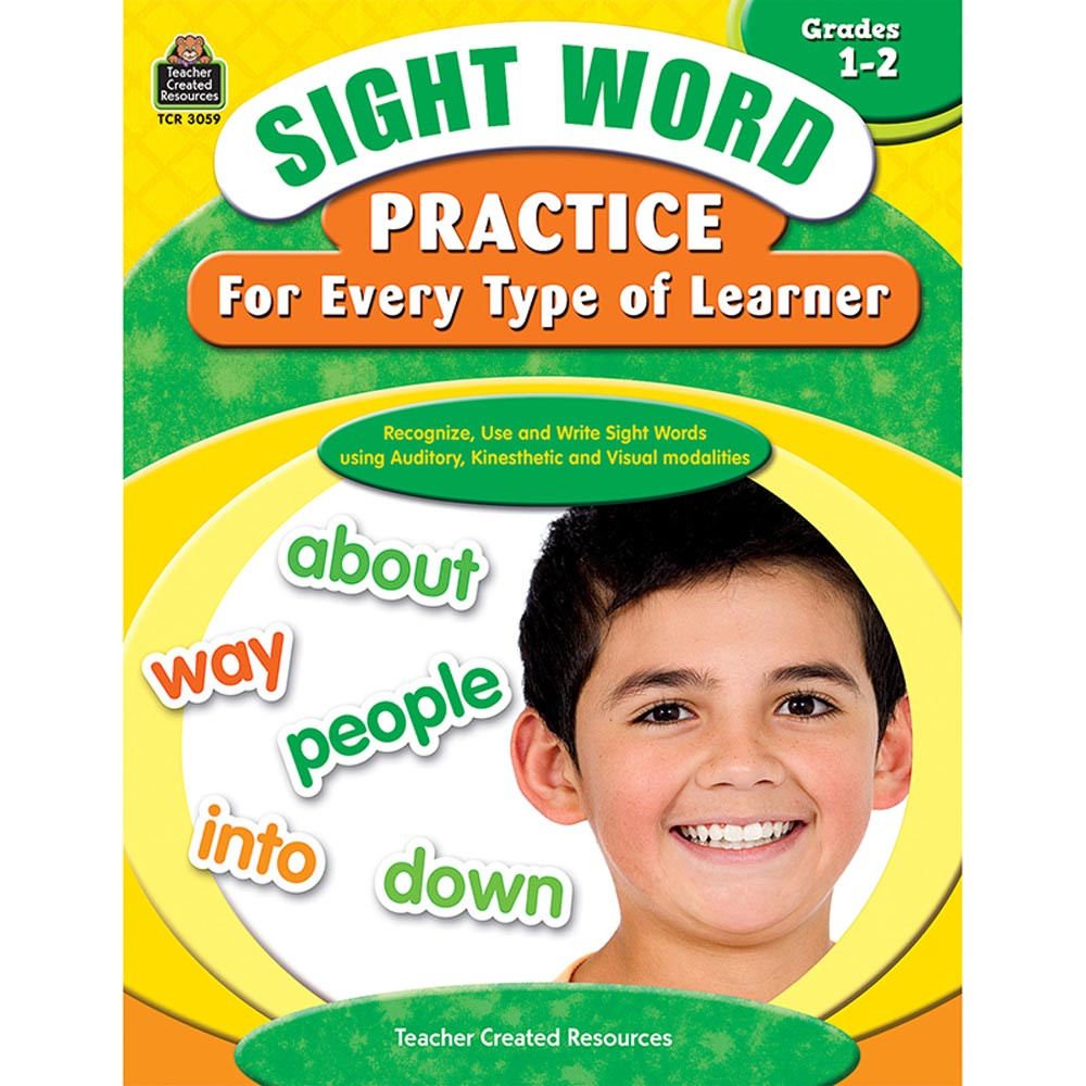 TCR3059 - Sight Word Practice For Every Type Of Learner Gr 1-2 in Sight Words