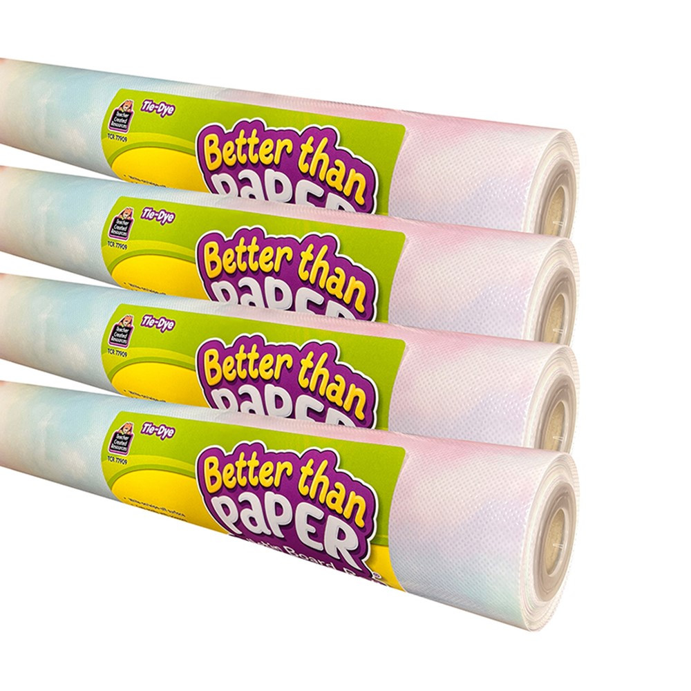 Better Than Paper Bulletin Board Roll, Tie-Dye, 4-Pack - TCR32454, Teacher  Created Resources