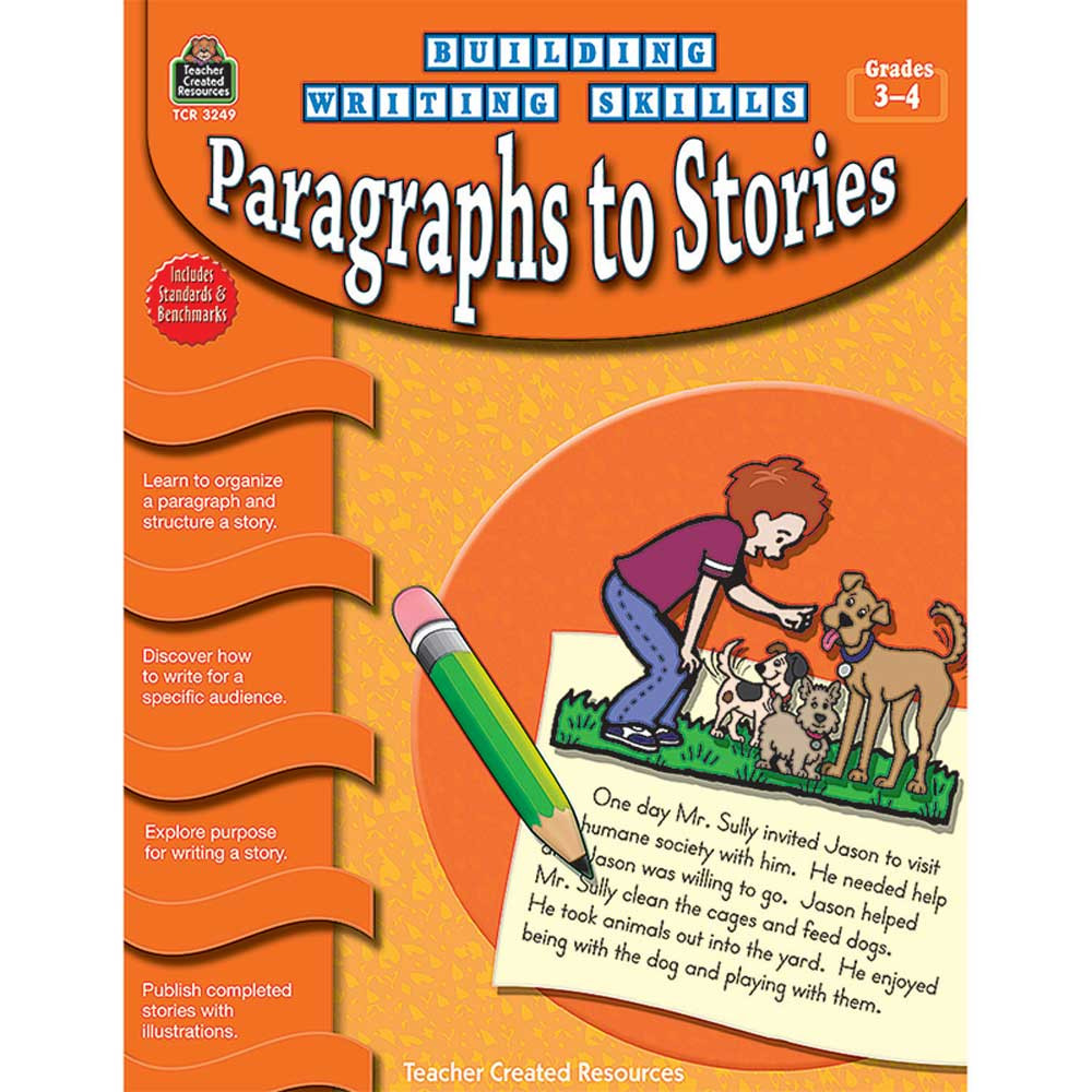 TCR3249 - Building Writing Skills Paragraphs To Stories Gr 3-4 in Writing Skills
