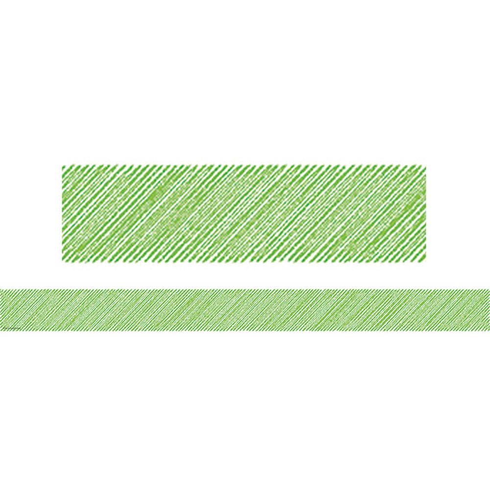 TCR3415 - Lime Scribble Straight Border Trim in Border/trimmer