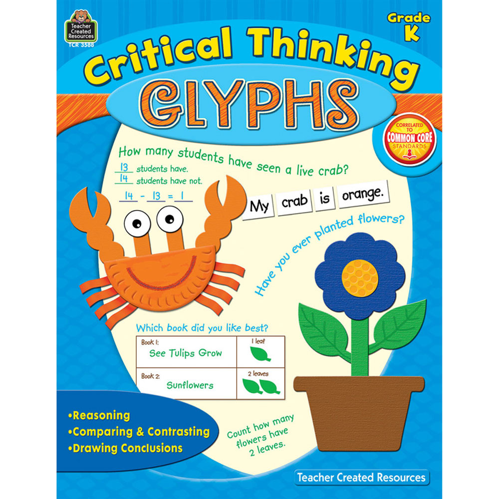 TCR3588 - Critical Thinking Glyphs Gr K in Books
