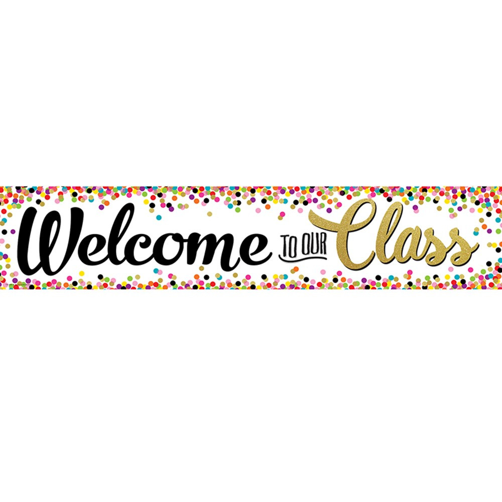 TCR3606 - Confetti Welcome Banner in Banners