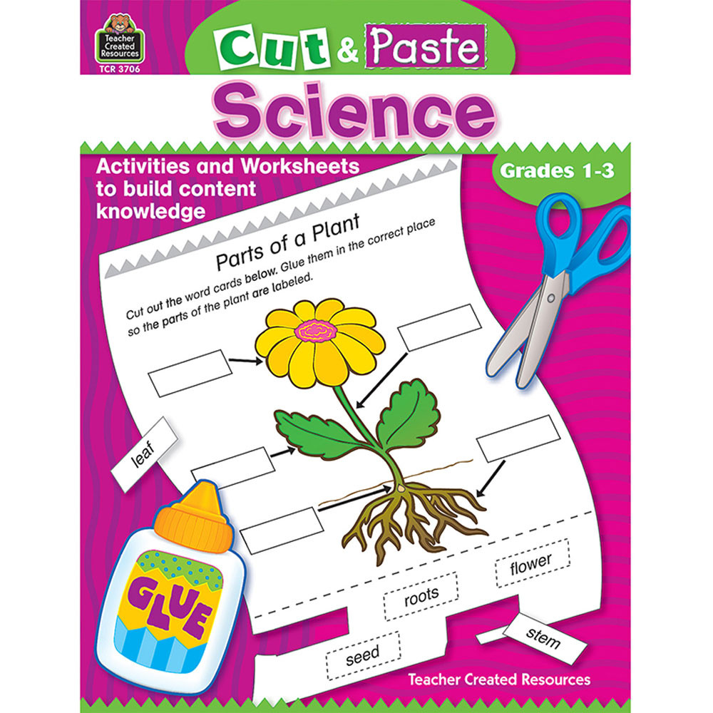 TCR3706 - Cut & Paste Science Gr 1-3 in Art & Craft Kits