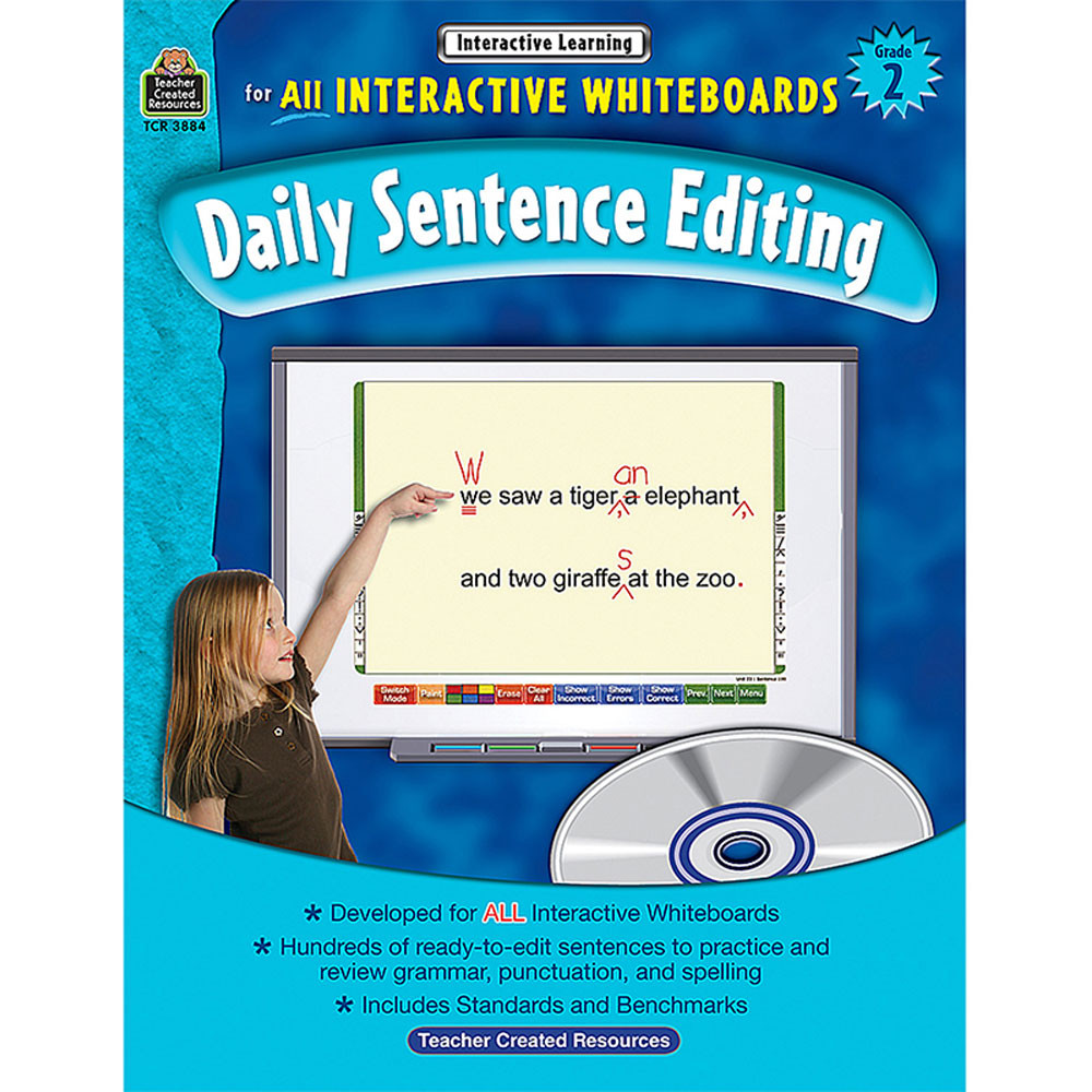 TCR3884 - Interactive Learning Gr 2 Daily Sentence Editing Bk W/Cd in Language Arts