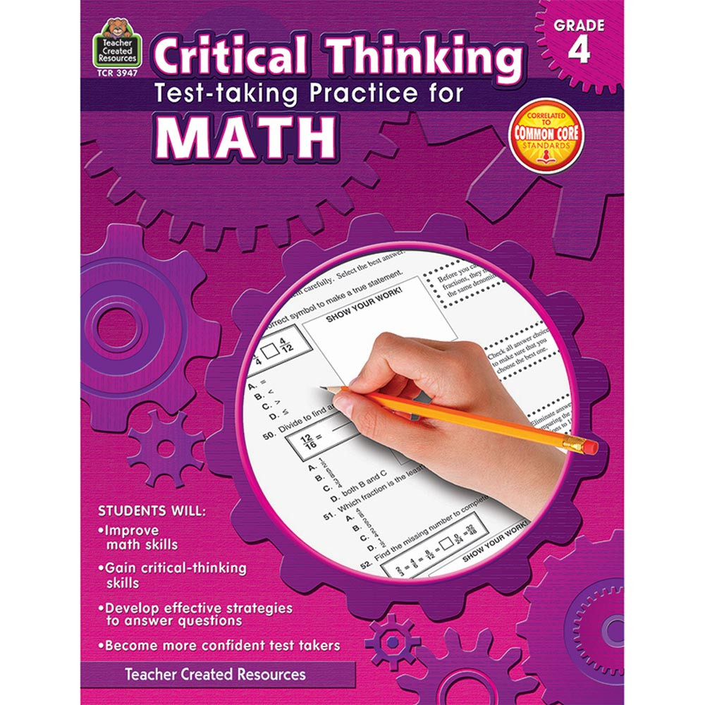 TCR3947 - Gr 4 Critical Thinking Test Taking Practice For Math in Math
