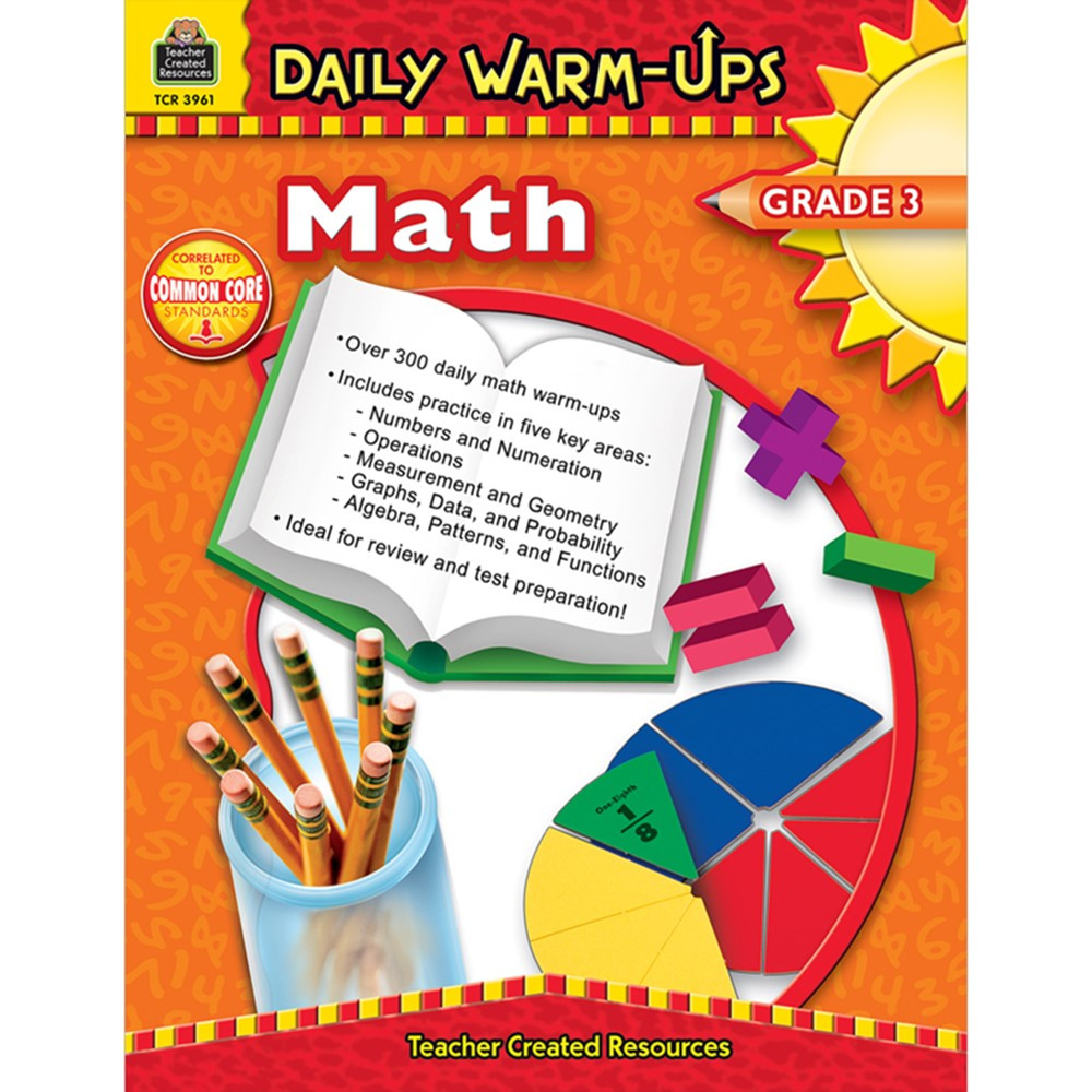 TCR3961 - Daily Warm-Ups Math Gr 3 in Activity Books