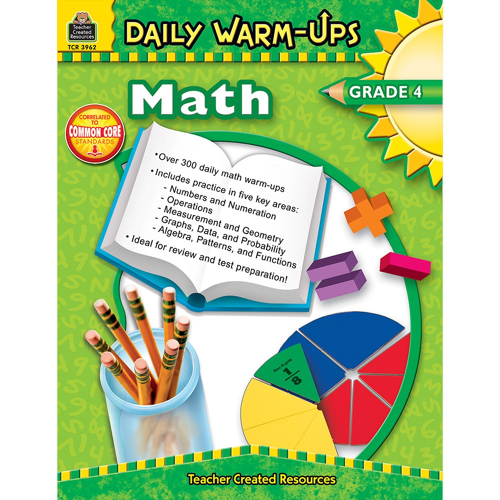 TCR3962 - Daily Warm-Ups Math Gr 4 in Activity Books