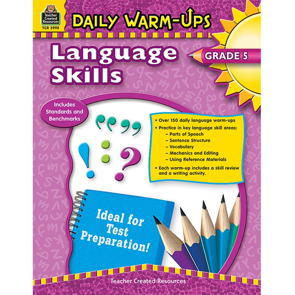 TCR3995 - Daily Warm Ups Language Skills Gr 5 in Activities