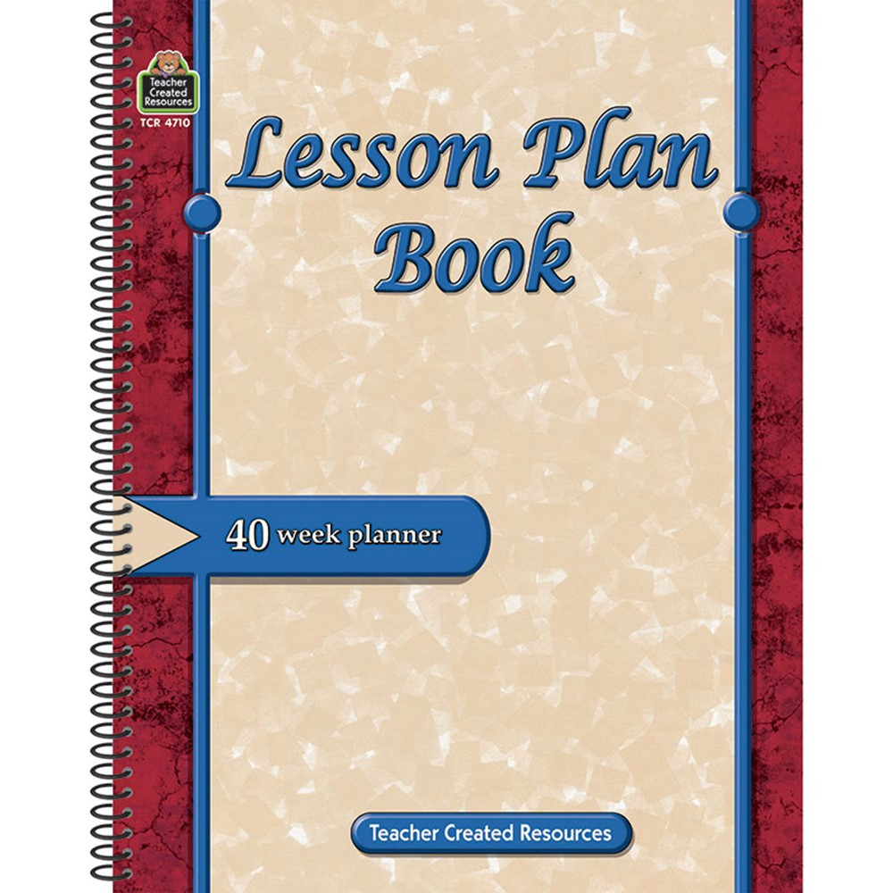 TCR4710 - Lesson Plan Book in Plan & Record Books