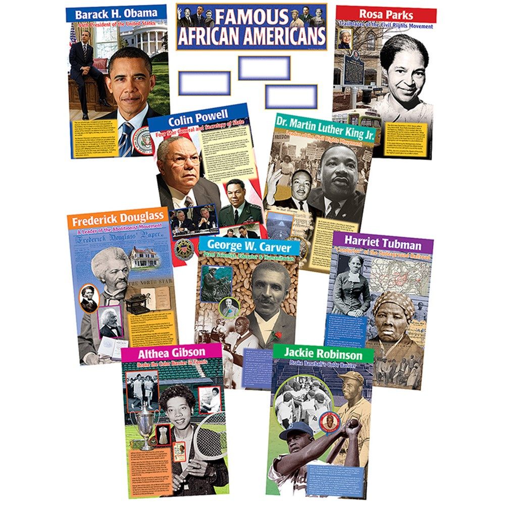 TCR4752 - Famous African Americans Bulletin Board Set in Social Studies