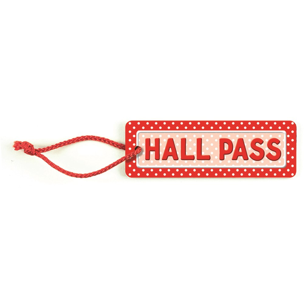TCR4753 - Polka Dots Hall Pass in Hall Passes
